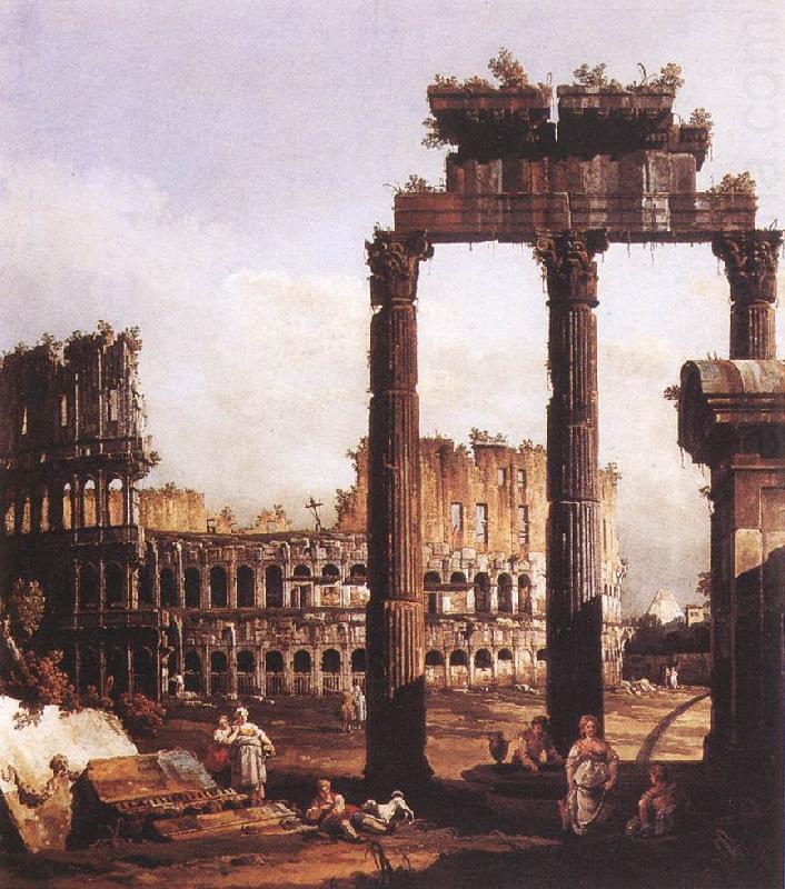 Capriccio with the Colosseum, BELLOTTO, Bernardo